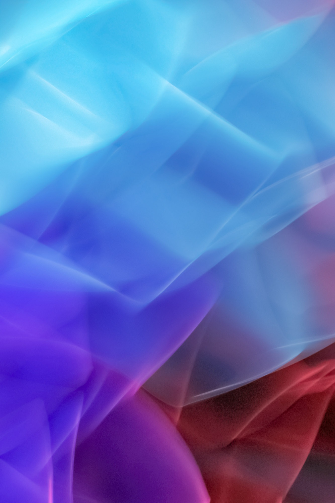 Abstract blue, violet and red light forms